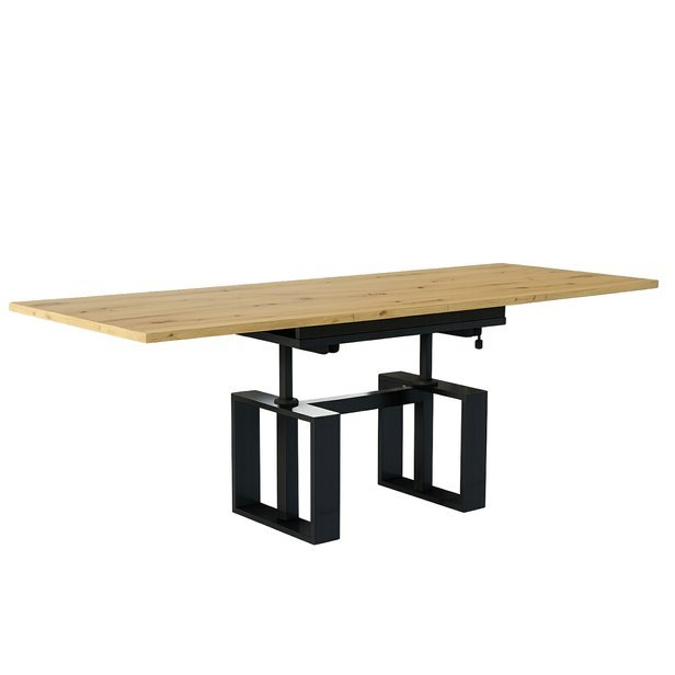 Rozkládací a zvedací stolek v industriálním stylu