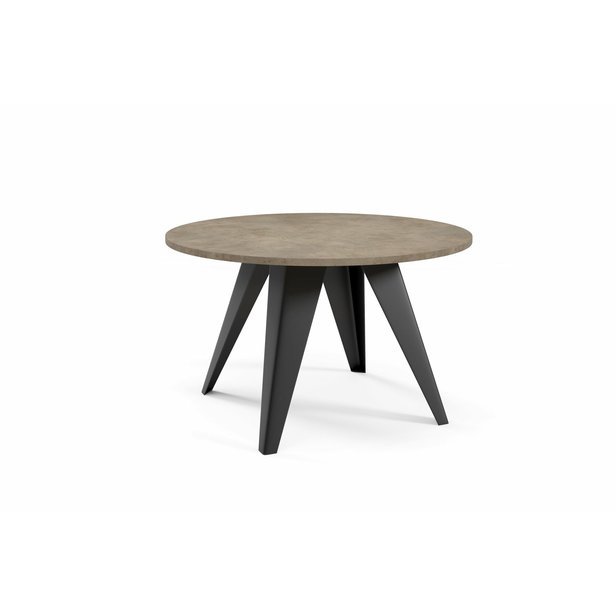 Moderní kulatý konferenční stolek Fare