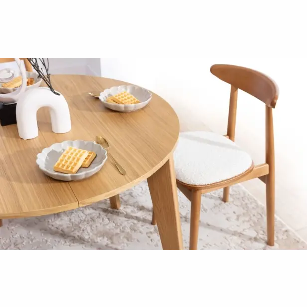 Kulatý rozkládací stůl Skandi