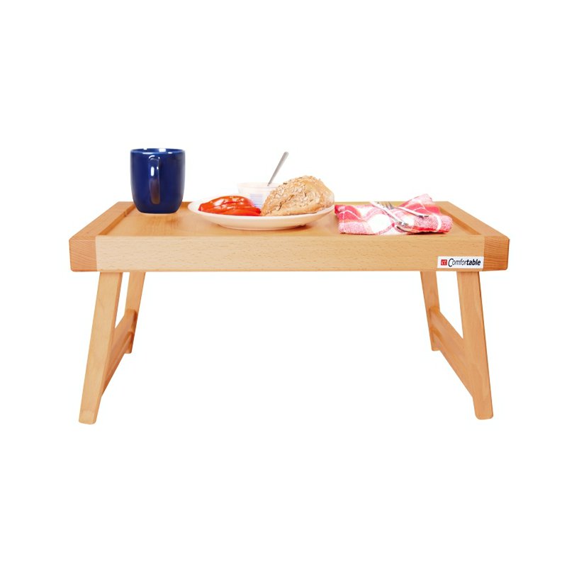 Snídaňový stolek do postele v přírodní barvě bez rytiny - typ Modern
